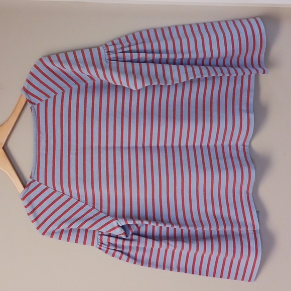 Madewell Bell Long Sleeve Striped Top Size S - Picture 9 of 13